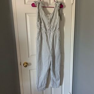 Pinstripe jumpsuit